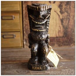 Decorative Figurines Objects & Sales American Maori Statue Totem Decoration Resin Folk Art Mascot Hawaii Tiki Culture Tropical Style Patron