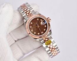 With box Women Watches Sapphire Crystal Automatic Mechanical 2813 High Quality Datejust Watches Jubilee Red Gold Diamond Bezel Lady Watch Gift 28mm Montre De Luxe 89