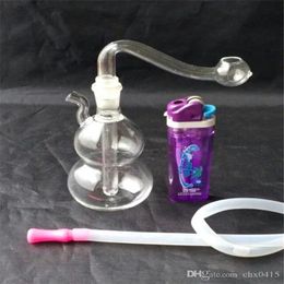 Small gourd hookah Wholesale Glass bongs Oil Burner Glass Water Pipes Oil Rigs Smoking