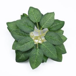 Decorative Flowers & Wreaths 20PCS Silk Rose Leaves Artificial Plants Christmas Leaf Home Decor Wedding Bridal Accessories Clearance