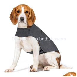 Dog Apparel Classic Dogs Anxiety Jacket Vet Recommended Calming Solution Vest Pet Clothes For Fireworks Thunder Travel Separation Gr Dhlry