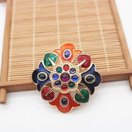 Pins Brooches Creative 2022New Fashion Boho for Brooch Women Color Full Moroccan Wedding Jewelry African Bridal GiftL230315