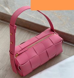 5A brand designer bag women's fashion woven bag brick underarm bag adjustable shoulder strap single shoulder bag leather handbag tote size 23X10cm