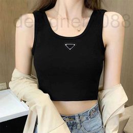 Women's Tanks & Camis Designer vest T shirt Women s tops fashion woman round neck pullover Self-cultivation knit waistcoats sleeveless top ZJ9L