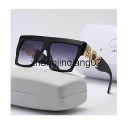 Designer Versage Sunglass Cycle Luxurious Fashion Sport Fashion Sunglasses New Classic Large Frame Square Men And Women Street Photo Travel Anti Glare Glasses