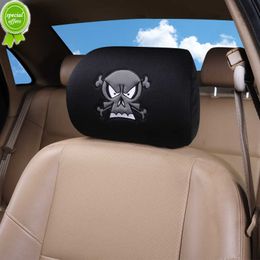 New Car Seat Head Rest Cover for Women/Men Funny Pattern Breathable Fabric Universal Headrest Cover 1PC Set Fit for Auto/Bus/Coach