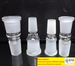 HOT Glass Bong Adapter 14mm 18mm Straight Male Female Dome Adapters Glass Converter Male Joint Hookah