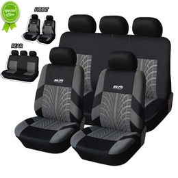 New Update Tyre Line Seat Covers Full Set Car Seat Cover Universal Auto Interior Accessories For BENTLEY For NISSAN For BENTLEY