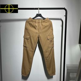 Men's Pants 2023 New High Quality MultiPocket Pants Men Women Cotton Cargo Pants Men Patch Badge Embroidery Trousers Z0306