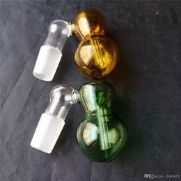 Polychromatic gourd Wholesale Glass Hookah, Glass Water Pipe Fittings