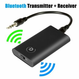 Bluetooth 5.0 Transmitter Receiver Wireless Audio Adapter 2 in 1 A2DP 3.5mm Jack Aux Bluetooth Adapter For PC TV Headphone Car B10S