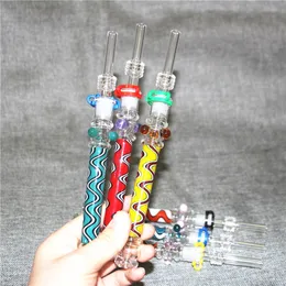 hookahs Mini Nectar Kit with Quartz Tip 10mm Inverted Nail mini glass pipe Oil Rig Concentrate Pipes for Smoking Pipe
