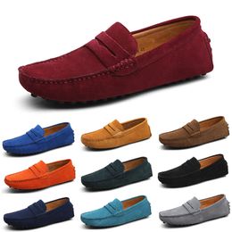 men casual shoes Espadrilles triple black navy brown wine red taupe Sky Blue Burgundy mens sneakers outdoor jogging walking fifty two