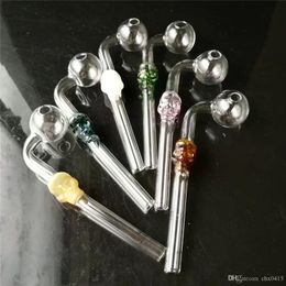 Skull bone long curved pot luck Wholesale Glass Hookah, Glass Water Pipe Fittings