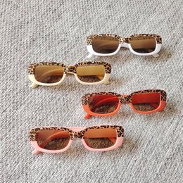 Lovely Animal Eyewear Frames Sunglasses Kids Size Fashion Leopard Pattern Frame Sun Glasses