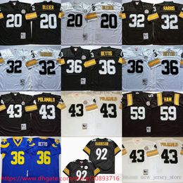 NCAA Vintage 75th Retro College Football Jerseys Stitched 2005 #92 Black White Jersey