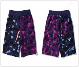 mens shorts designer shorts women swim shorts shark Camo mesh print Colour Luminous gym swimming inaka Classic Coloured Reflective Alphabet letter patch B5