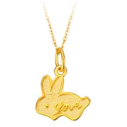 Necklace For Women Designer Jewellery On The Neck rabbit Letter Charms For Jewellery Womens Making Plated Dainty Gold Chain Ladies Fashion Luxury Necklaces YW0003427