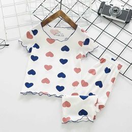 Clothing Sets 9m-4y Baby Clothes Pyjama Summer Thin Soft Casual Suit Toddler Costume Two Piece Set Home Clothing Outfits Girls Sleep Clothes