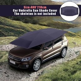 Car Sunshade Umbrella Sun Shade Cover Tent Cloth 4X2.1M Waterproof Universal Sunproof Summer Accessories Tools