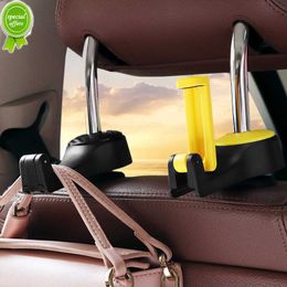 New 1 Car Seat hook Hanger Purse Bag Holder Seat Back Organiser Holder Interior Accessories Black