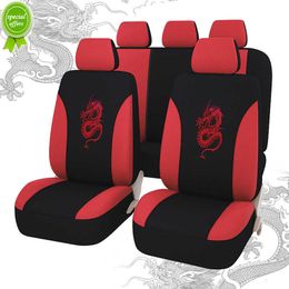 New Universal 9pcs Car Seat Cover Set 3D Embossed Pattern Car Seat Covers Car Seat Protector