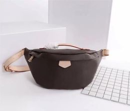 High Quality New women Leather Fashion Waist bag Gold Chain Bag Cross body Pure Color Classic Womens Handbag Shoulder Messenger Bags 436a44