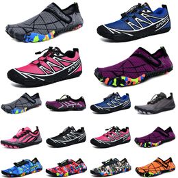 Water Shoes green pink gold silver wading shoes beach shoes couple soft-soled creek sneakers grey barefoot skin Snorkelling wading fitness women sports trainers