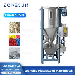 ZONESUN Mixing And Drying Machine Grain Industrial Plastic Raw Material Plastic Colour Masterbatch ZS-HG300A