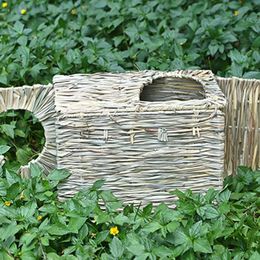 Small Animal Supplies Ly Handmade Straw Folding Nests Grassy For Be Placed In The Field Or Home VA88