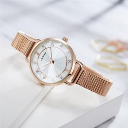 Wristwatches SINOBI Fashion Women Luxury Diamond Watches Elegant Women's Bracelet Female Relogio Feminino Montre Femme Gift