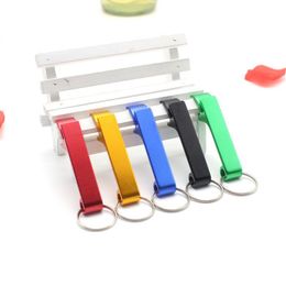 2in1 pocket key chain Aluminium alloy beer bottle opener claw bar small beverage keychain ring beer opener keychain RRA531