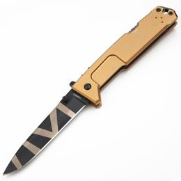 Top Quality CK82 NEMESIS Tactical Folding Knife N690 Titanium Coating Blade Aviation Aluminium Handle Outdoor Camping Hiking Survival Pocket Knives Best Gift