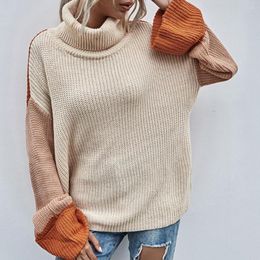 Women's Polos Turtle Neck Sweater Winter Clothes Women Korean Style Y2k Loose Warm Knitted Pullover Outwear Female Jumpers Sweaters