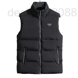 Men's Vests Designer Fashion Vest tops Men Coats mens black vest outerwear size M-4XL Down cotton waistcoat No Sleeveless Coat puffer Autumn Winter 80AU