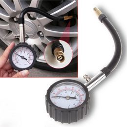 Long Tube Bike Motor Car Tyre Air Pressure Gauge Meter Tire Pressure Gauge 0-100 PSI Meter Vehicle Tester Monitoring System