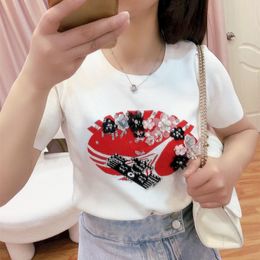 313 2023 Runway Autumn Brand SAme Style Sweater Short Sleeve Crew Neck Black White Pink Pullover Fashion Clothes High Quality Womens yiduo8