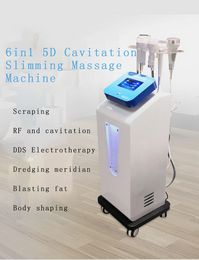 5D Carving Machine 6 In 1 80k Ultrasonic RF Vacuum Cavitation System Body Slimming Machine