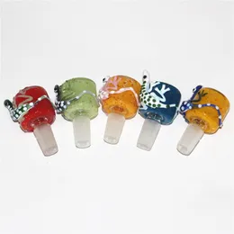 5 Styles Lizard Glass Smoking Bowl 14mm Male Bong Bowl Heady Glass Bowls For Quartz Banger Nails Glass Water Bongs Pipes