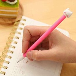 Gel Pens School Supplies Pupils Cartoon Cute Sell Kitty Pen Water Needle 0.5 Core Black