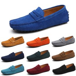 men casual shoes Espadrilles triple black navy brown wine red taupe Sky Blue Burgundy mens sneakers outdoor jogging walking twenty eight