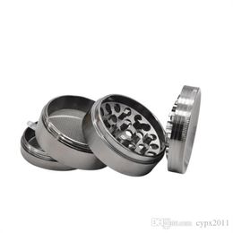 Smoking Pipes The factory directly sells 55mm 4-layer metal smoke grinder, zinc alloy smoke crusher,