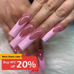 False Nails Full Coverage Nail DIY Fake Patch Manicure French Wear Art Sticker Ornament With Glue