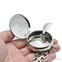 Smoking Pipes Direct supply of authentic portable ashtray box key buckle ashtray pocket environmental