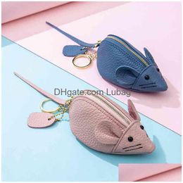 Coin Purses Cartoon Zero Wallet Female Cute Mini Soft Cowe Korean Ins Creative Cut Pure Drop Delivery Bags Lage Accessories Wallets H Dhwau