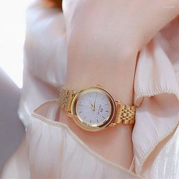 Wristwatches Women Watches Fashion Watch 2023 Rose Gold Ladies Diamond Quartz Wrist Gifts For Lady Relogios