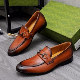 2023 Men Dress Shoes Fashion Business Casual Party Outdoor Loafers Male Brand Classic Slip-on Comfortable Designer Flats Size 38-45