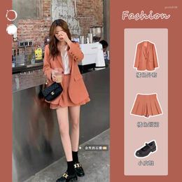 Work Dresses 2023 Spring And Autumn Small Fragrance Korean Style Suit Jacket French Short Skirt Fashion Two-piece Women