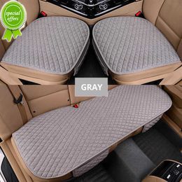 New Update Car Seat Cover Front Rear Flocking Cloth Cushion Non Slide Winter Auto Protector Mat Pad Keep Warm Universal For Truck