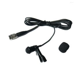 Microphones ATM68 Cardioid Tie Clip Lapel Lavalier Microphone For Audio-Technica Wireless BodyPack Hirose 4Pin AT4 2M Cable